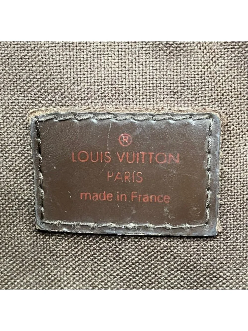 Louis Vuitton Pochette Melville Damier Ebene Shoulder Bag Canvas